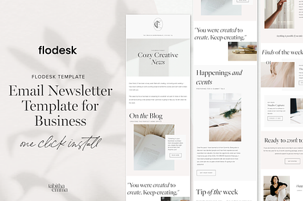 Flodesk Email Newsletter Template, an Email Template by Tabitha Emma