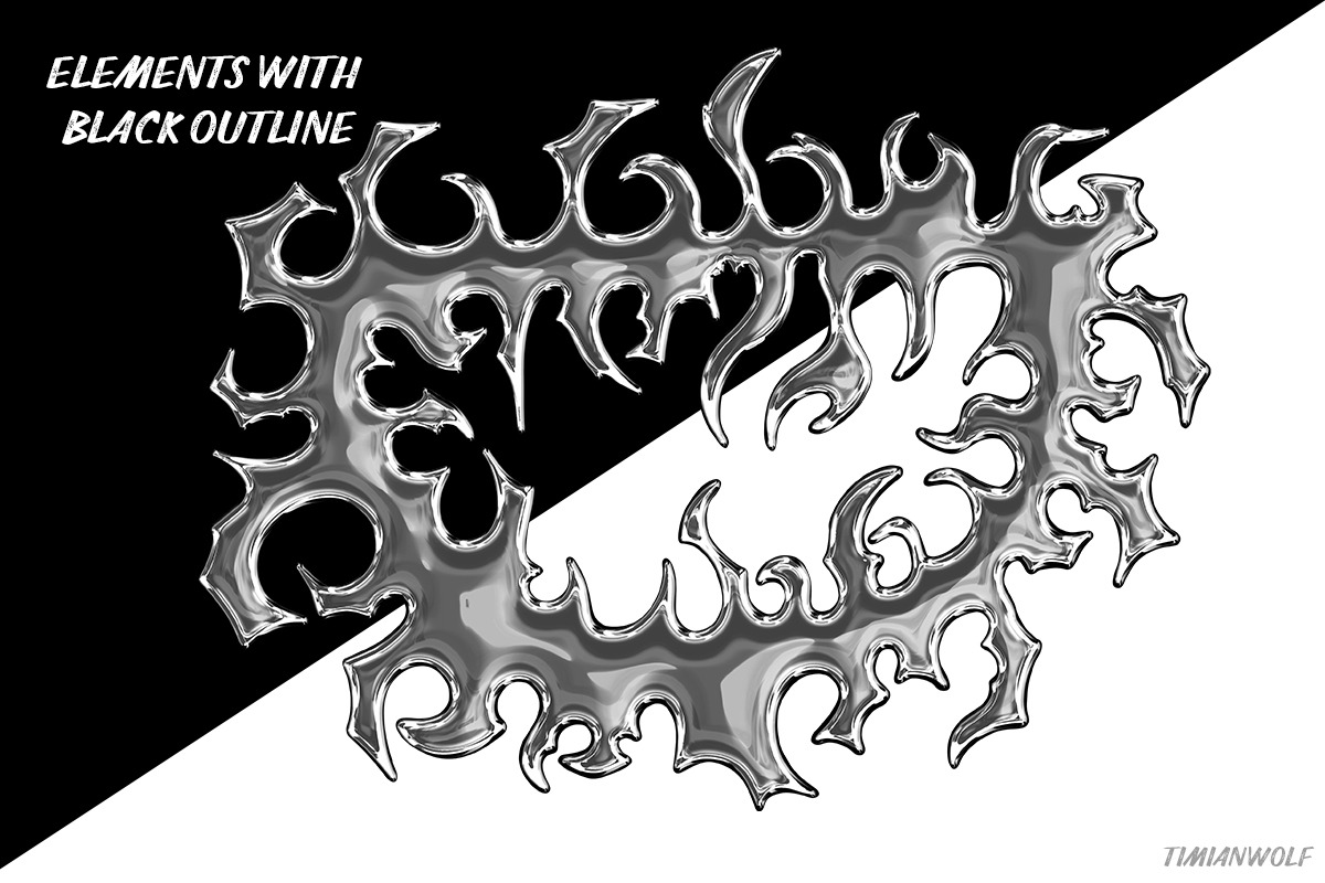 Tribal Chrome, a Texture Illustration by timianwolf (Photo 5 of 16)