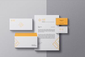 Stationery & Branding Mock-up, a Pens & Pencil Mockup by MnGfx