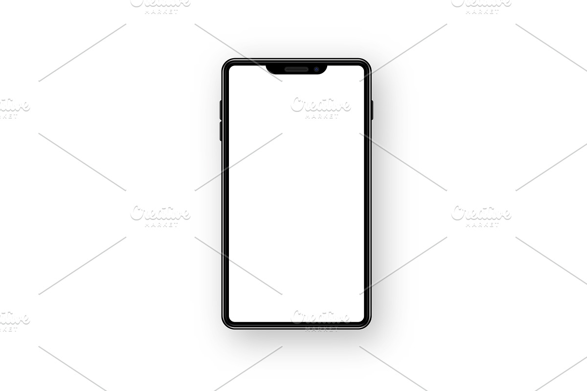 Realistic smartphone mockup, a Technology Illustration by Vector Creator
