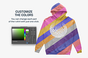 IND4000 Hooded Pullover Mockups, a Shirt Mockup by GraphicHero (Thumbnail 4 of 9)
