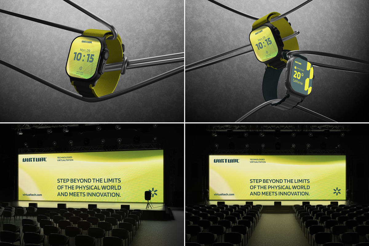 18 Tech Startup Office Mockup Bundle, an Advertising Mockup by Vitora Mockup (Photo 5 of 6)