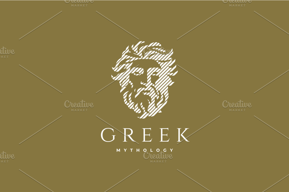 Zeus Head Logo Template, a Branding & Logo Template by yopie (Photo 2 of 3)