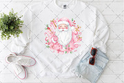 Christmas Coquette Pink Santa PNG, an Illustration by Craft Nest (Thumbnail 4 of 6)