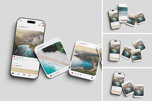 Realistic Social Media Mockup PSD, an Advertising Mockup by MA-KING_ART