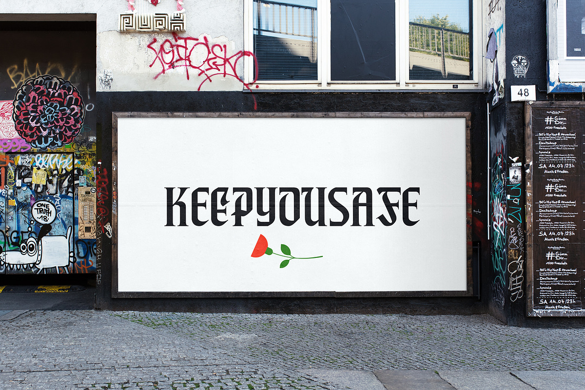 ED Faliraki Typeface, a Blackletter Font by Emyself Design (Photo 7 of 10)