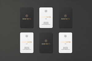 8.5x5.5 Business Card Mockup