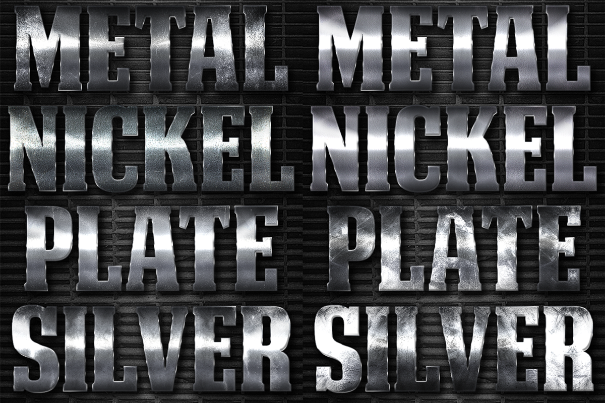 32 Extreme Metal Layer Styles 3, a Layer Style Add-On by DesignFathoms (Photo 1 of 2)