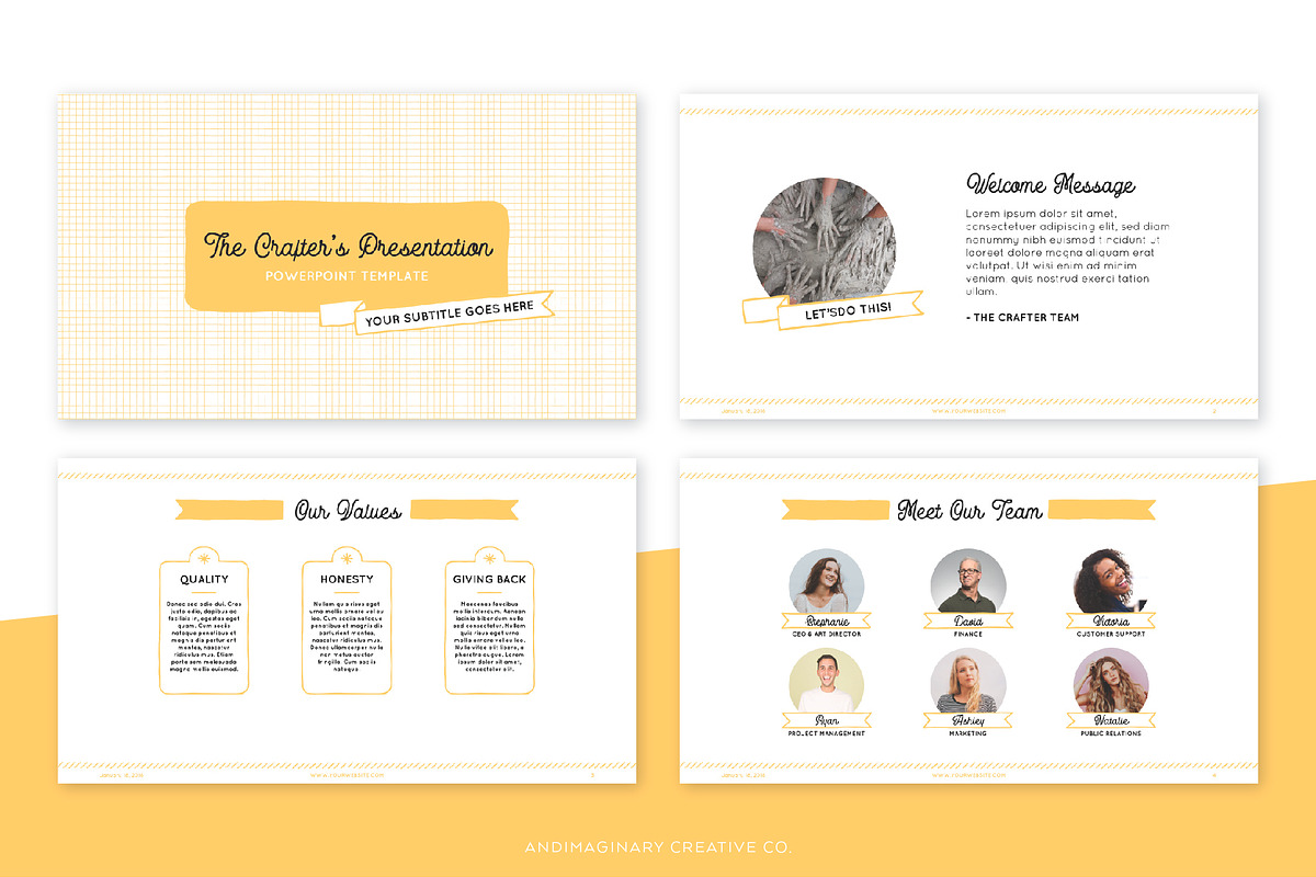 Crafter's PPT Presentation Templates, a Presentation Template by Andimaginary Creative Co. (Photo 2 of 5)
