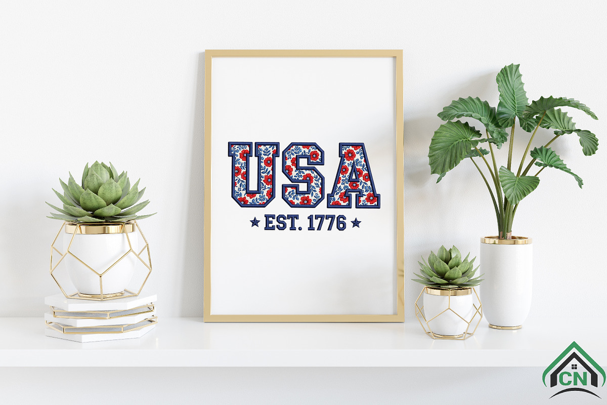 Faux Yarn USA Png Patriotic America, an Illustration by Craft Nest (Photo 6 of 6)