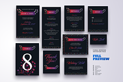 Floral Wedding Invitation Bundle, an Invitation Template by LovePowerDesigns (Thumbnail 13 of 17)