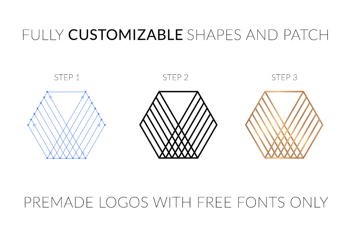 Minimal Geometric Logo Bundle v1, a Branding & Logo Template by buttonpl (Photo 5 of 13)