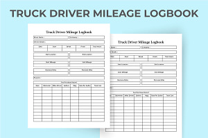 Truck Mileage Tracker KDP Interior