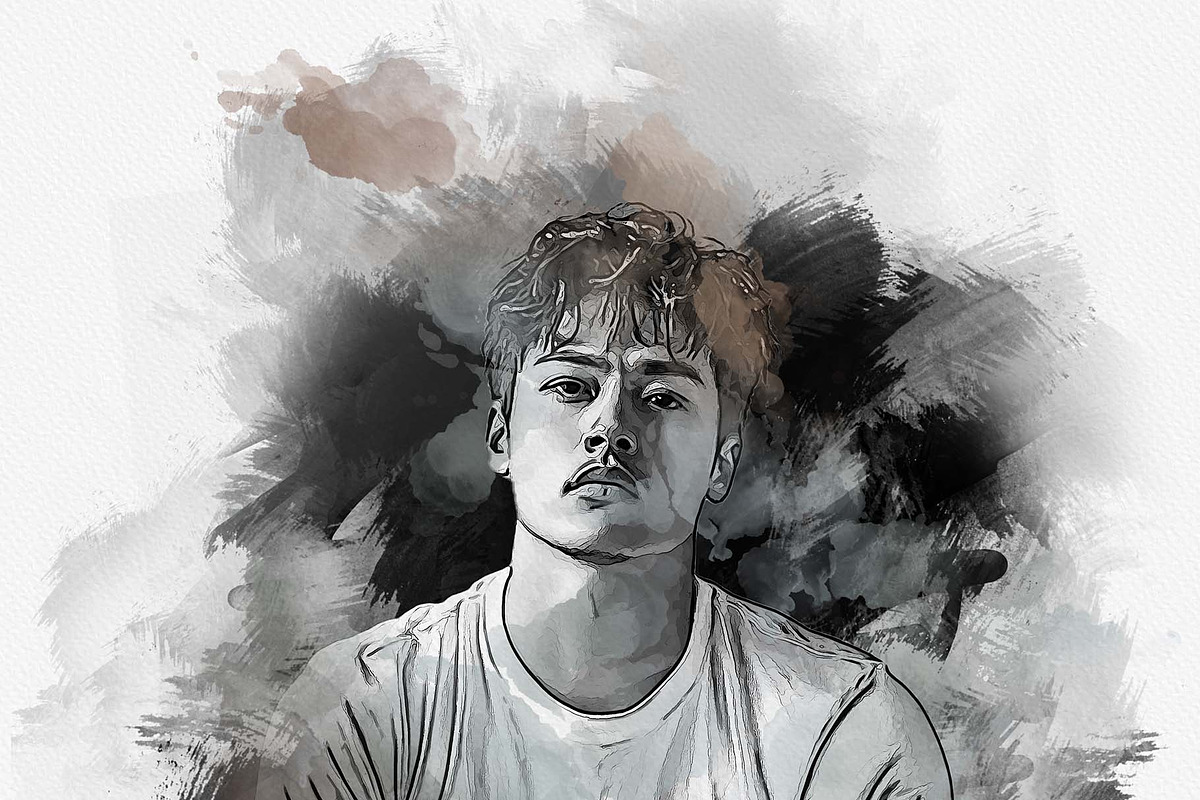Mixed Art Watercolor Effect Template, an Action Add-On by MRI STUDIO (Photo 22 of 24)
