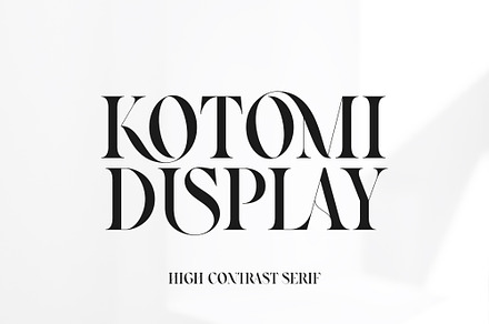 Kotomi Display High Contrast Serif