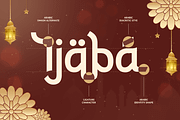 Barakah - Arabic Style Display Font, a Symbol Font by TokoPress (Thumbnail 9 of 15)