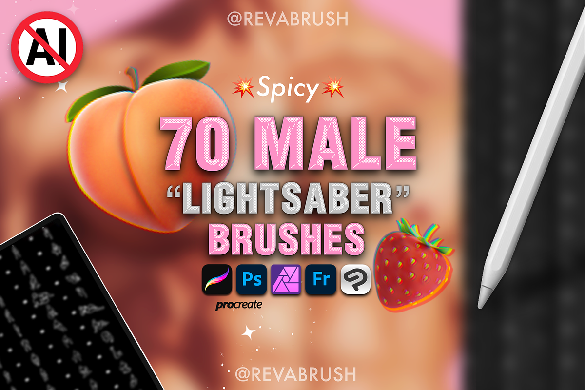 Procreate Male Mature pose brushes, a Brush Add-On by Revabrush (Photo 1 of 4)