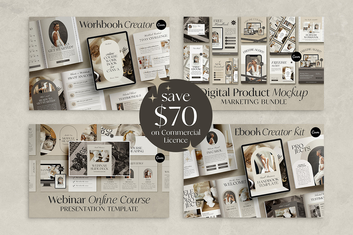 Coach + Course Creator Bundle CANVA, a Magazine Template by Studio Loire (Photo 2 of 76)