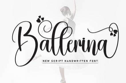 Ballerina | Script Font, a Handwritten Font by Scratchones