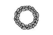 Leaf Laurel Wreath Frame Bundle, an Illustration by Gaye Art (Thumbnail 41 of 51)