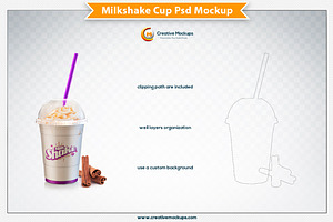 Milkshake Psd Mockup