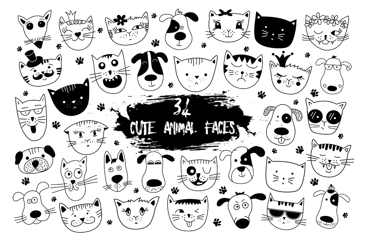 Hand drawn big bundle with animals, an Animal Illustration by Alona Savchuk (Photo 11 of 21)