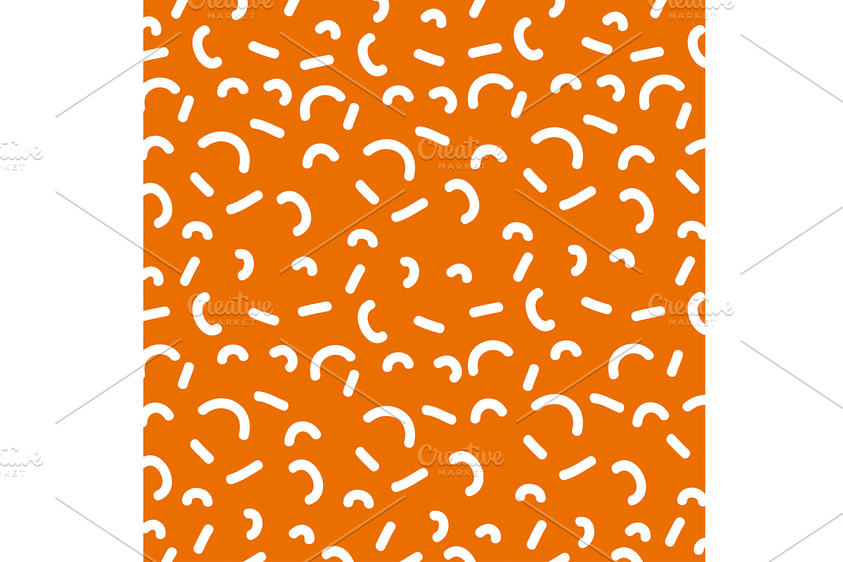 orange texture memphis, a Texture Illustration by studiogstock