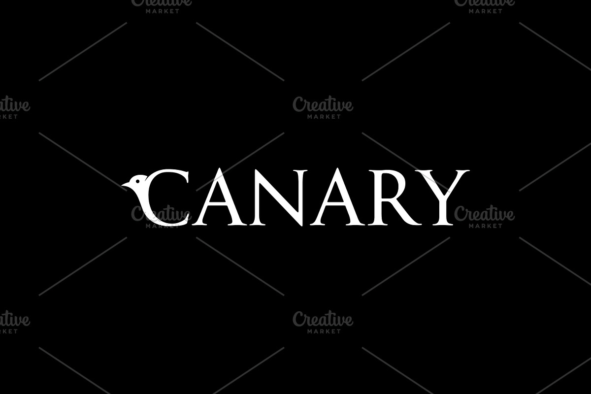 Canary Text Wordmark Logo, a Branding & Logo Template by onripusindo