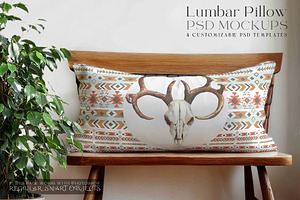 Lumbar Pillow Mockups, a Mockup by mock-ups