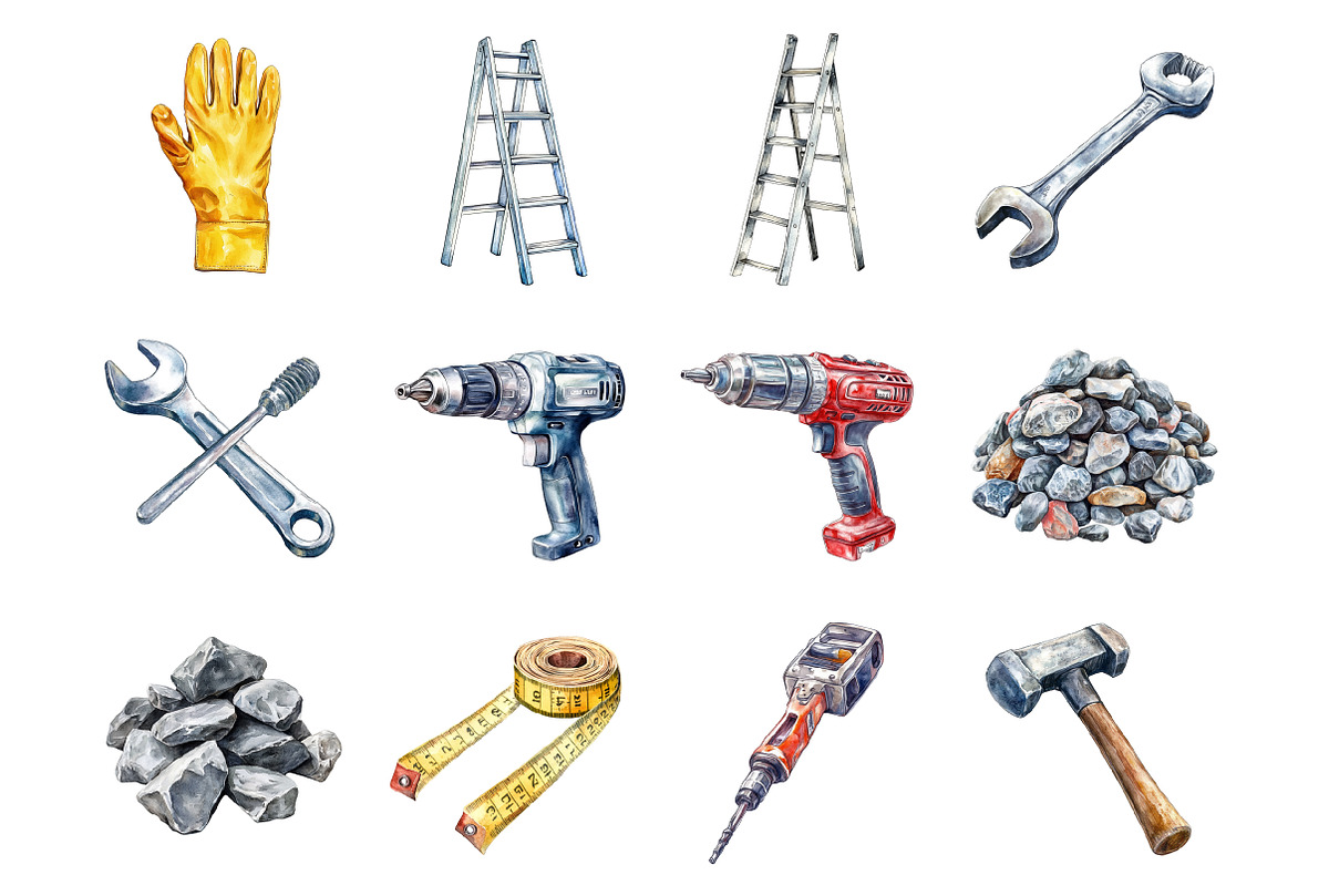 Construction Clipart, an Illustration by Design Market (Photo 3 of 3)