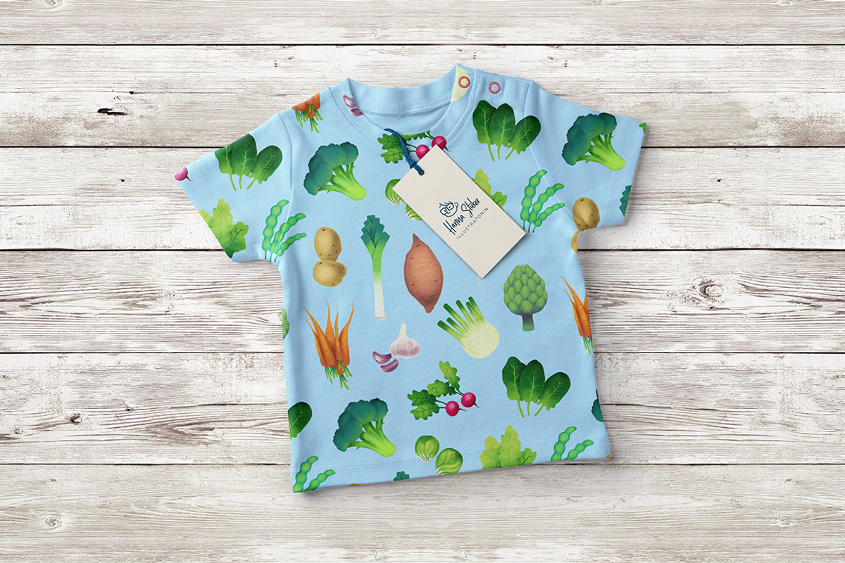 21 Handdrawn Vegetables, a Decorative Illustration by skrich (Photo 4 of 10)