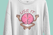Use It Brain Mindful T-Shirt Design, an Object Illustration by Ahluva Studio (Thumbnail 5 of 6)