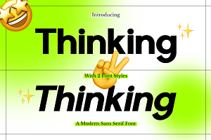 Thinking - Advertisement Font