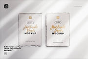 Handmade Paper Deckle Edge Card Set, a Mockup by Custom Scene (Thumbnail 1 of 9)