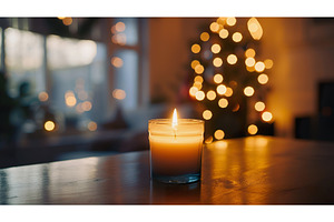 Cozy Christmas Eve Candlelight Scene, a Holiday Photo by Lermont51
