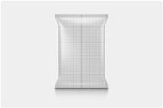 Transparent Snacks Flow Pack Mockup, a Packaging Mockup by Reformer Mockup (Thumbnail 4 of 4)