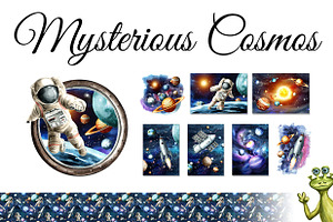 Mysterious Cosmos, an Illustration by Daria Ustiugova