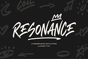 Resonance - Hand brushed With Extras, a Handwritten Font by Swandtype (Thumbnail 1 of 12)