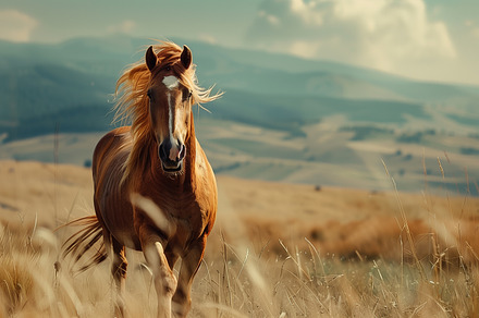 Horse on a summer field, an Animal Photo by MistyDay