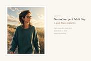 Neurodivergent Adult Set of 24, a Person Illustration by LanternkinStudio (Thumbnail 12 of 13)