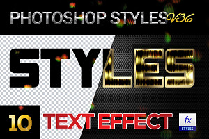 10 Creative Photoshop Styles V36