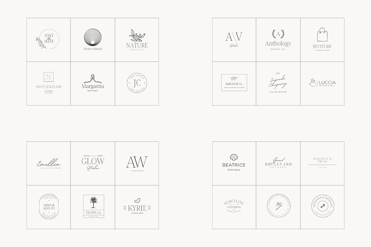 Minimal Logo Kit Bundle Volume 2, a Branding & Logo Template by Studio Kumo (Photo 12 of 13)