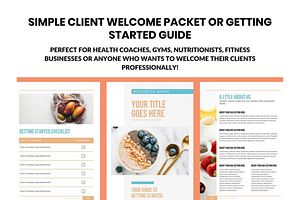 Fitness Ebook Template Nutrition