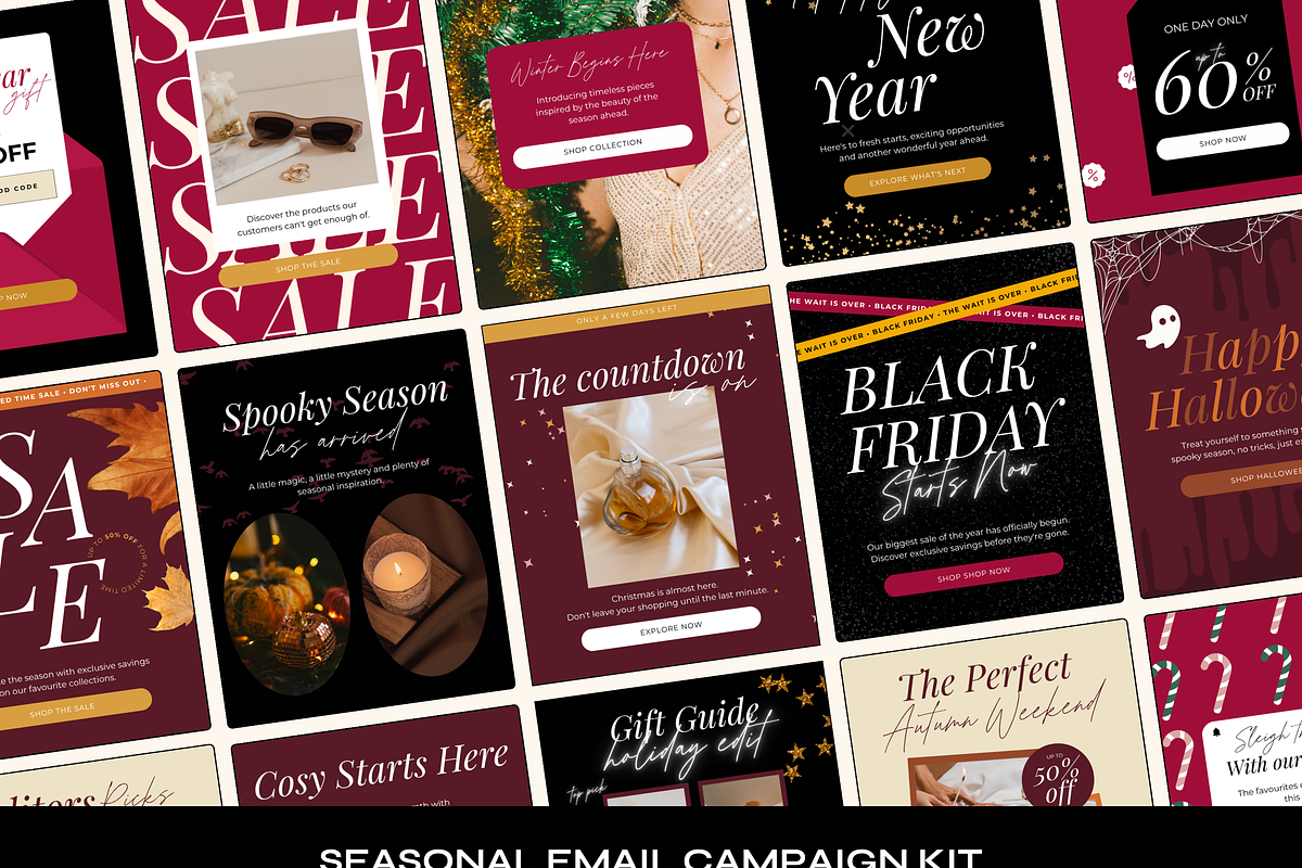 Seasonal Email Campaign Template Kit, an Email Template by The Pixel Palace (Photo 4 of 8)