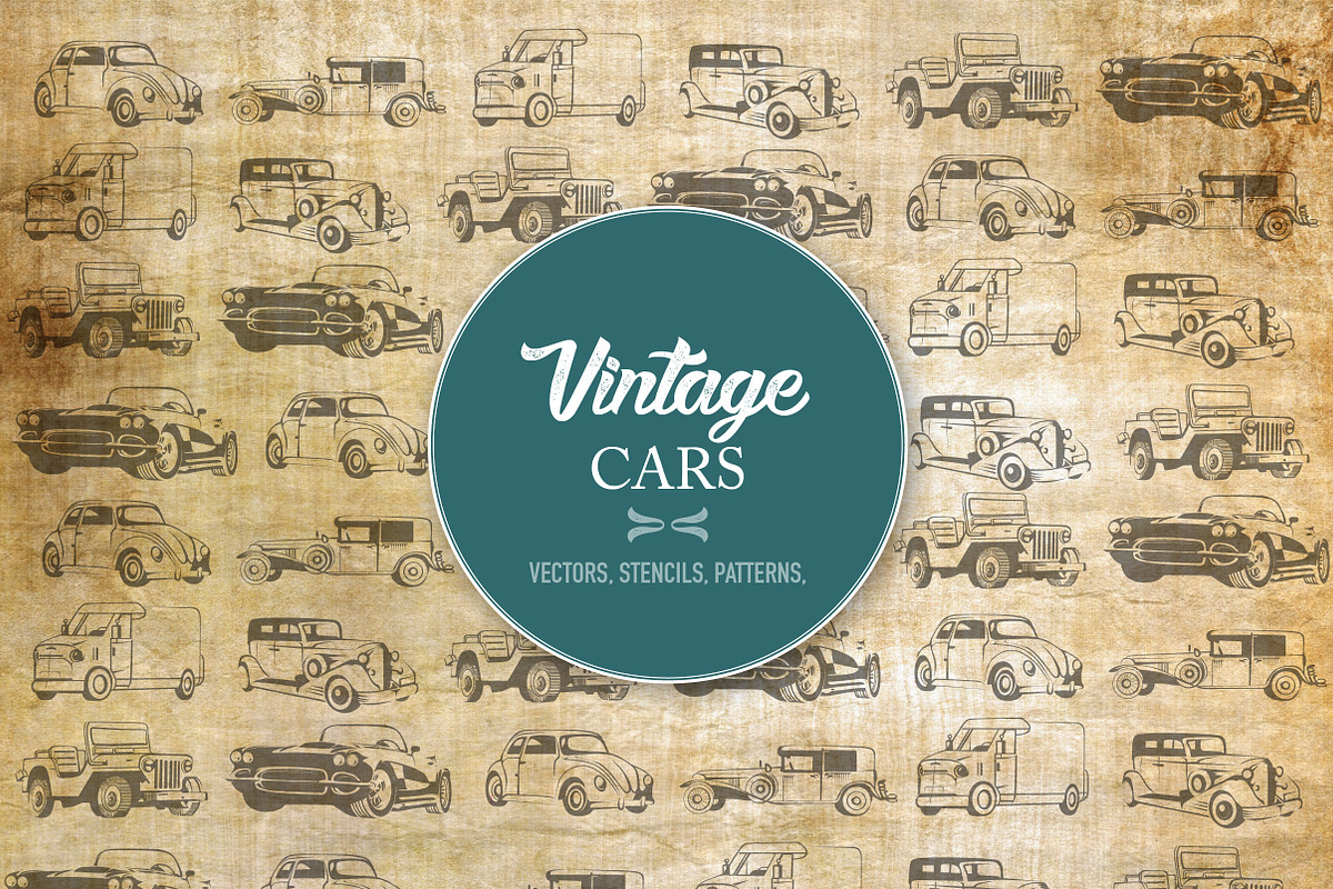 Vintage Cars, an Object Graphic by Ally Heart (Photo 1 of 6)