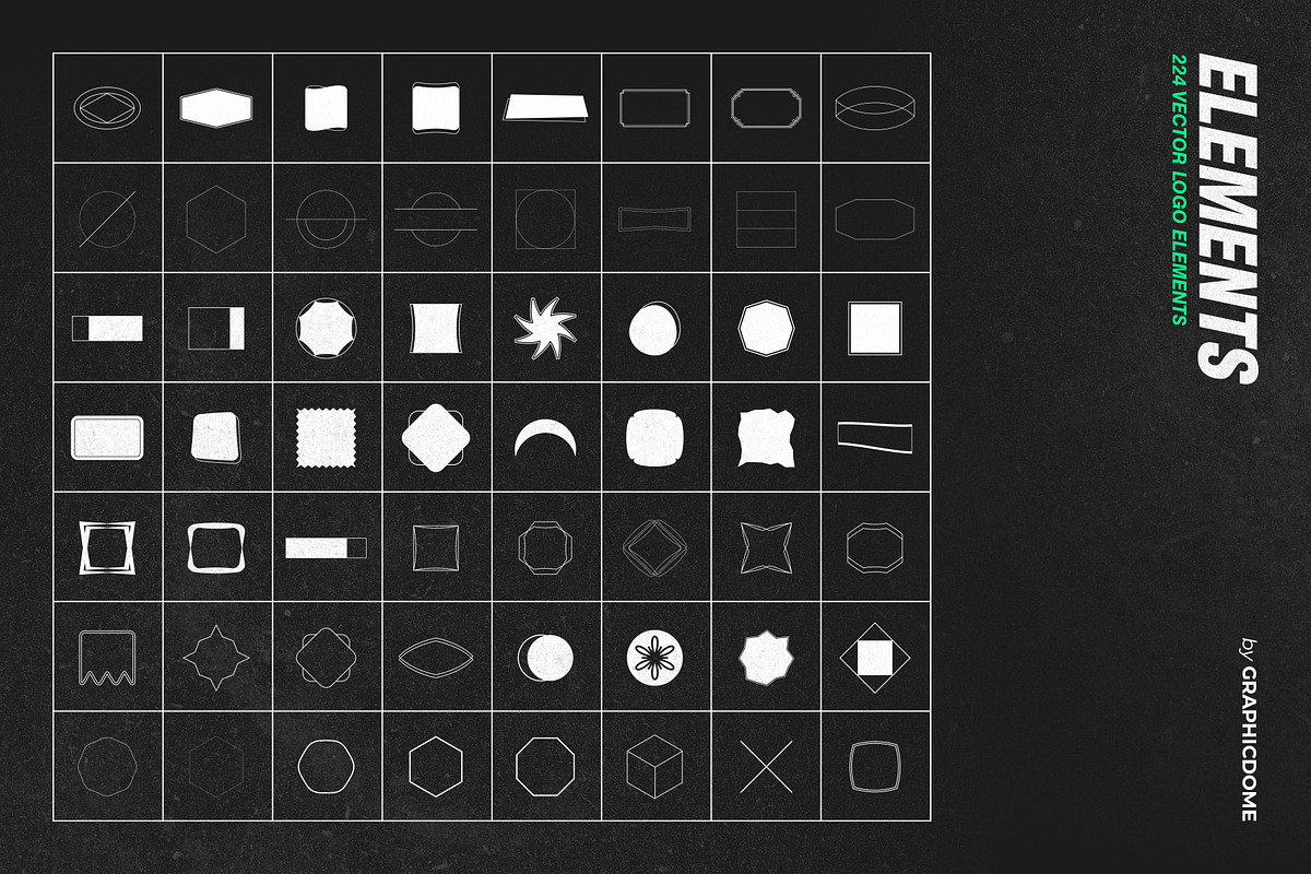 224 Vector Logo Elements - AI & SVG, a Graphic by Graphicdome (Photo 3 of 7)