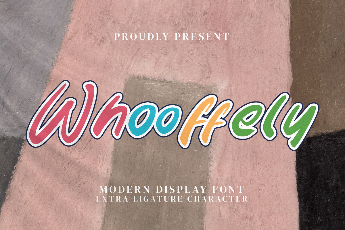 Whooffely, a Script Font by Integritype Studio (Photo 1 of 15)