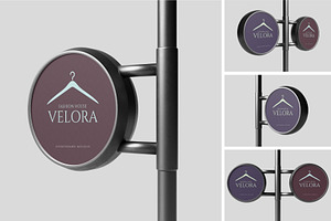 Realistic Signage Mockup PSD