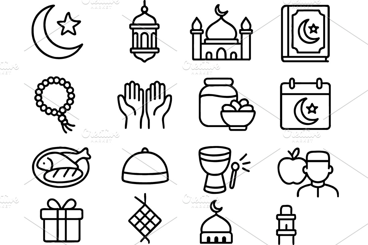 Vector illustration of line icons, an Illustration by ZinetroN