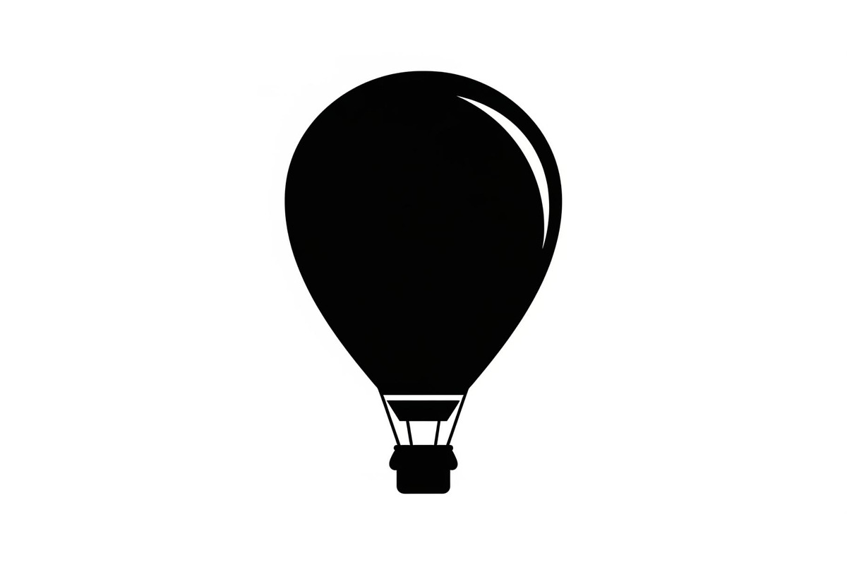 Hot Air Balloon Silhouette Bundle, an Illustration by Designer_Momina (Photo 31 of 51)